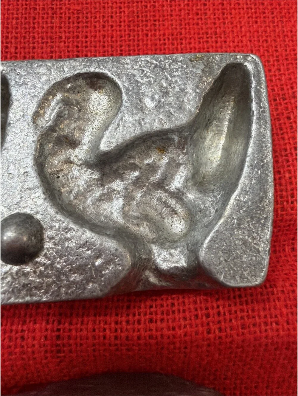 Antique Pewter Candy Mold 3 Turkey Figures Thanksgiving Chocolate Candy 3D Rare
